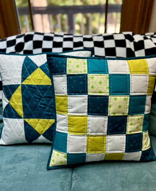 Envelope-Back Quilted Pillow Covers – Set of 2