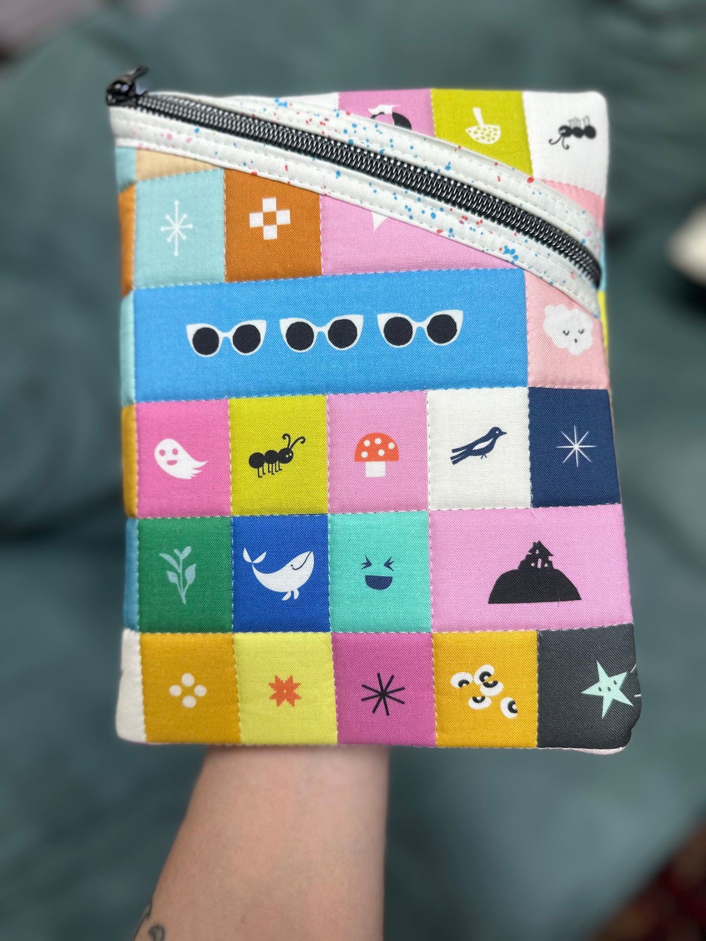 Quilted kindle sleeve